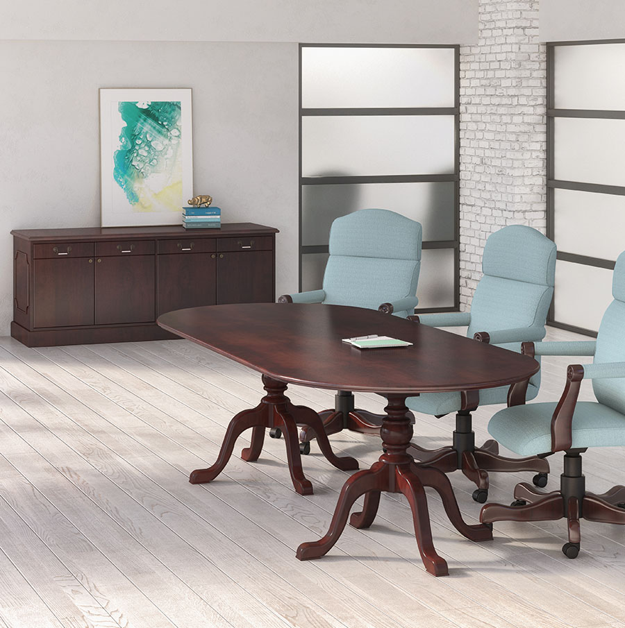 Traditional Wood Conference Table